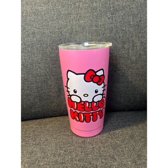 Sanrio Hello Kitty Kawaii Insulated Coffee Cup Stainless Steel 16 oz Travel Mug - Picture 2 of 5